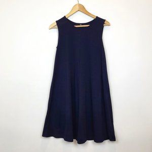 Uniqlo Navy Blue Swingy Jersey Sleeveless Dress, Size XS, GUC